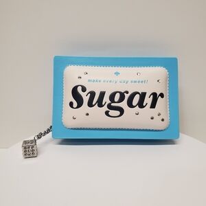Kate Spade Coffee Break 3D Sugar Packet Small Card Holder Or Coin Bag